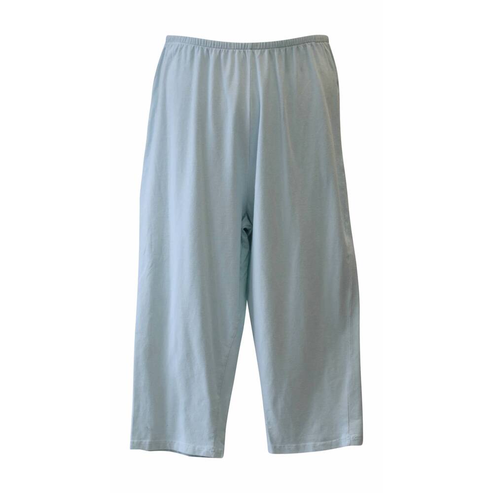 NEW LIZ AND JANE women's cotton capri leggings - plus in ice blue